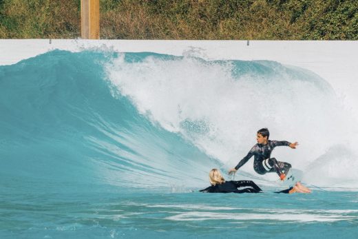 Surfing at Craigpark Quarry near Ratho