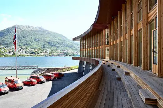 Main Firestation Bergen building in West Norway
