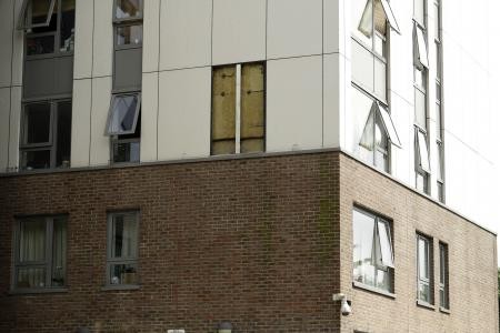 Chalcots Estate cladding ACM panel removed for testing