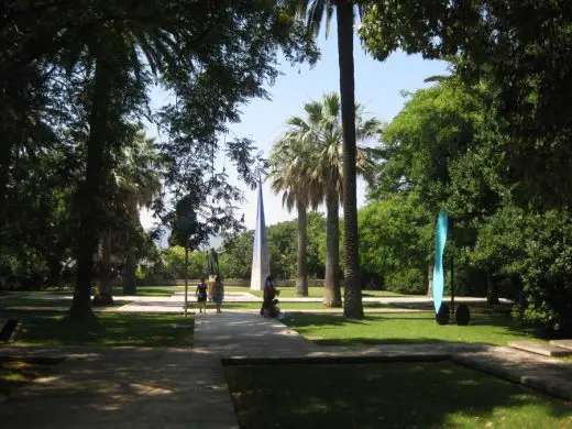 La Fundació Joan Miró landscape