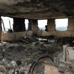 Grenfell Tower burnt out flat after fire