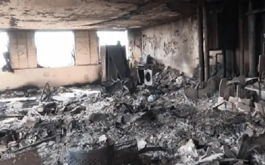 Flat interior after Grenfell fire