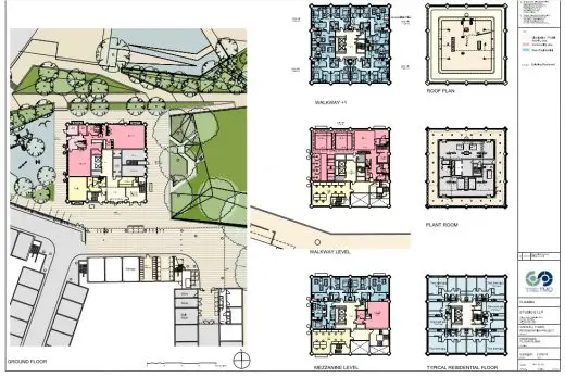 Grenfell Tower refurbishment plans dated 2013