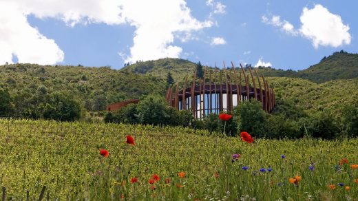 Lapostolle Clos Apalta Winery building