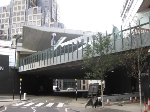 Museum of London: MOL Barbican Centre bridge