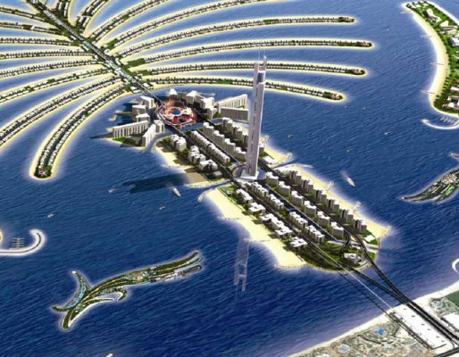 Palm Jumeirah Dubai UAE island