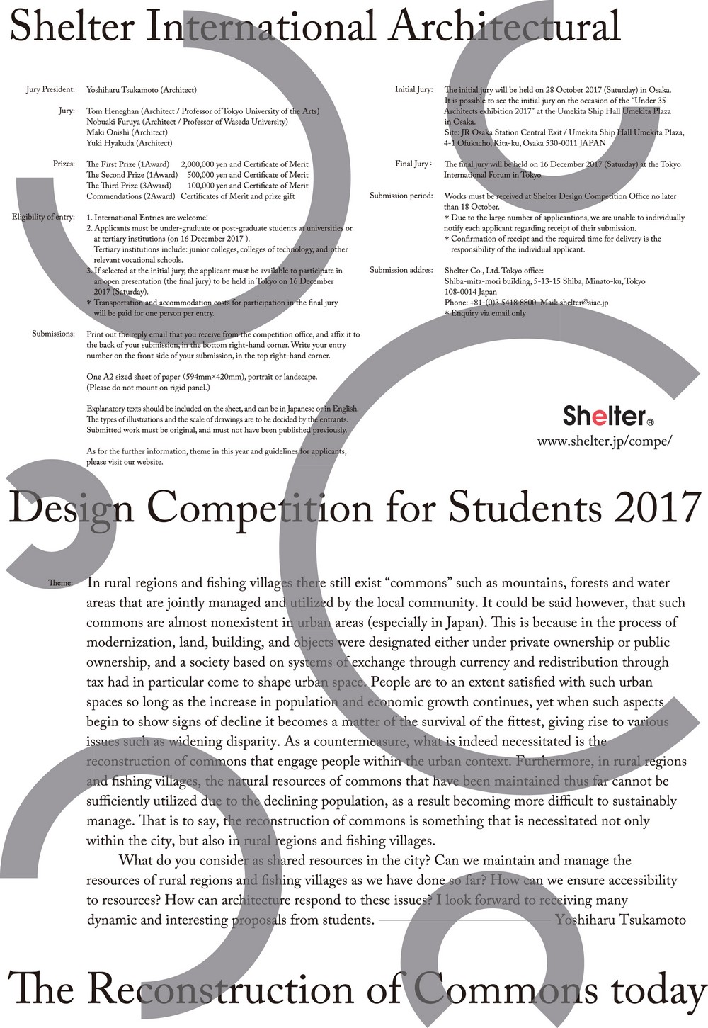 Shelter International Architectural Design Competition for Students