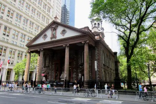 St. Paul’s Chapel Manhattan building | www.e-architect.com