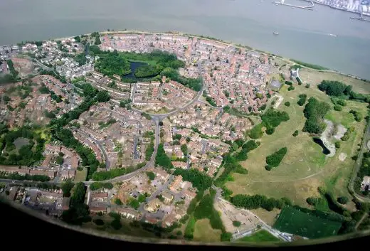 Thamesmead London Bexley aerial photo | www.e-architect.com