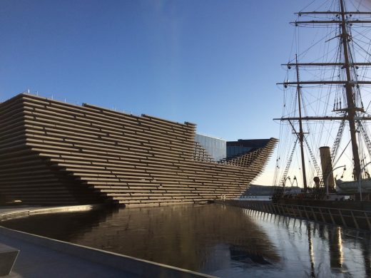 Museum building design by architect Kengo Kuma