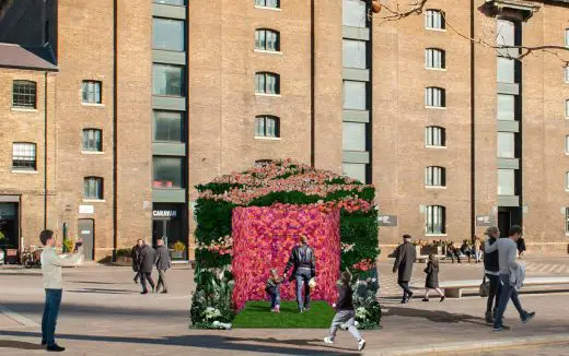 bloomon installation on Granary Square