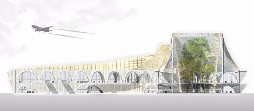 Cartagena Airport Building design by CAZA Architects