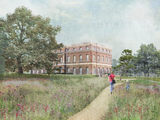 Clandon Park in Surrey Competition design by Sergison Bates Architects