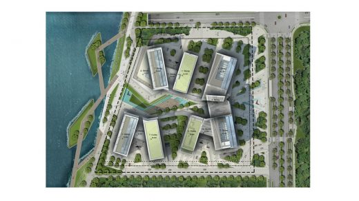 Jinwan Aviation City Research & Development Center in Zhuhai | www.e-architect.com