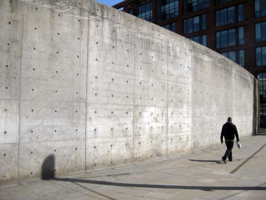 Piccadilly Gardens concrete wall by Tadao Ando | www.e-architect.com