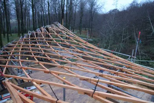 Sawmill Shelter AA Hooke Park Building