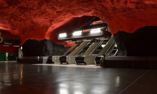 Solna station Stockholm subway art underground