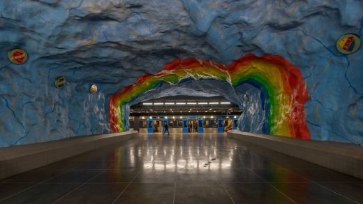 Stadion station Stockholm underground | www.e-architect.com