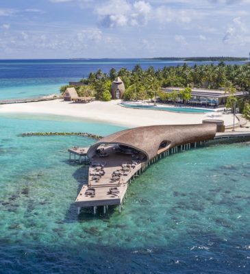 St Regis Hotel bar in The Maldives