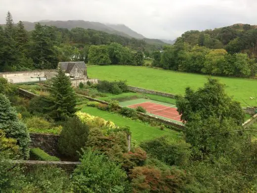 Arisaig House tennis courts