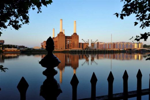 Battersea Power Station London across River Thames