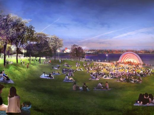 Detroit West Riverfront Park design