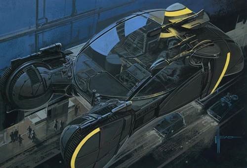 Drawing by Syd Mead