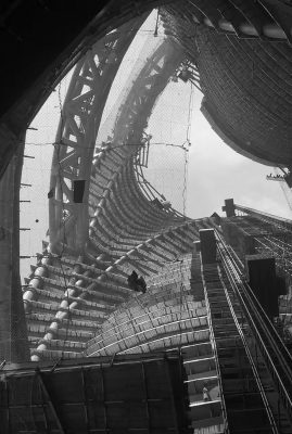 Leeza SOHO building atrium by Zaha Hadid Architects in Beijing