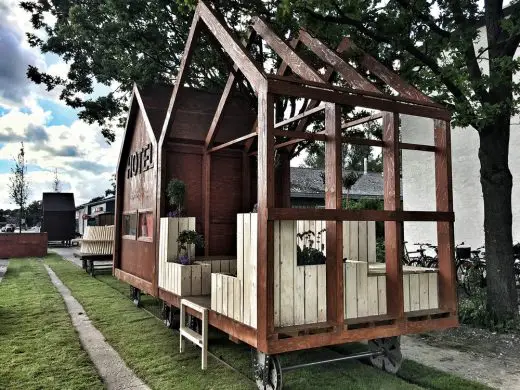 Pop-up Train Carriages in Aarhus