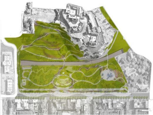 Ross Pavilion International Design Competition masterplan by wHY