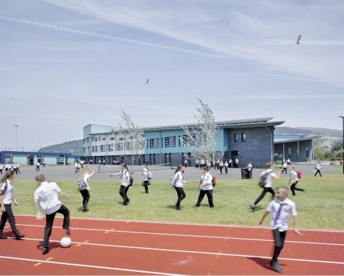 Ysgol Bae Baglan Port Talbot School Building | www.e-architect.com