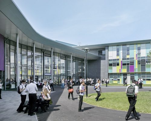Ysgol Bae Baglan Port Talbot School Building | www.e-architect.com