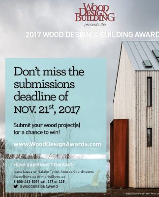 Canadian wood awards entry