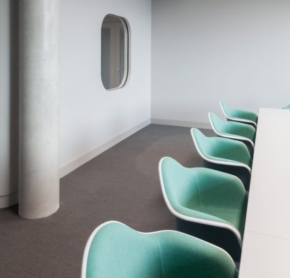 FOM University Düsseldorf Building interior seating