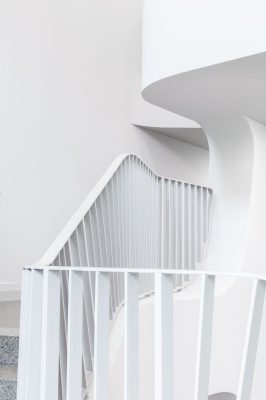 FOM University Düsseldorf Building interior stairs