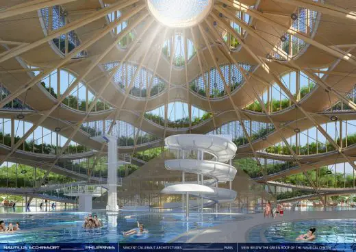 Cebu Biophilic Learning Center design by Vincent Callebaut Architectures