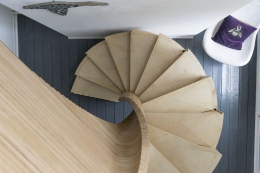 Nautilus Spiral Stairs London timber design
