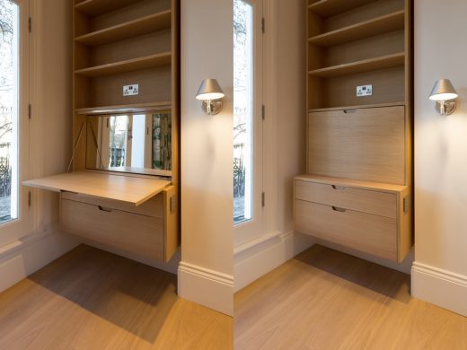 Oak Lined House London wood interior design