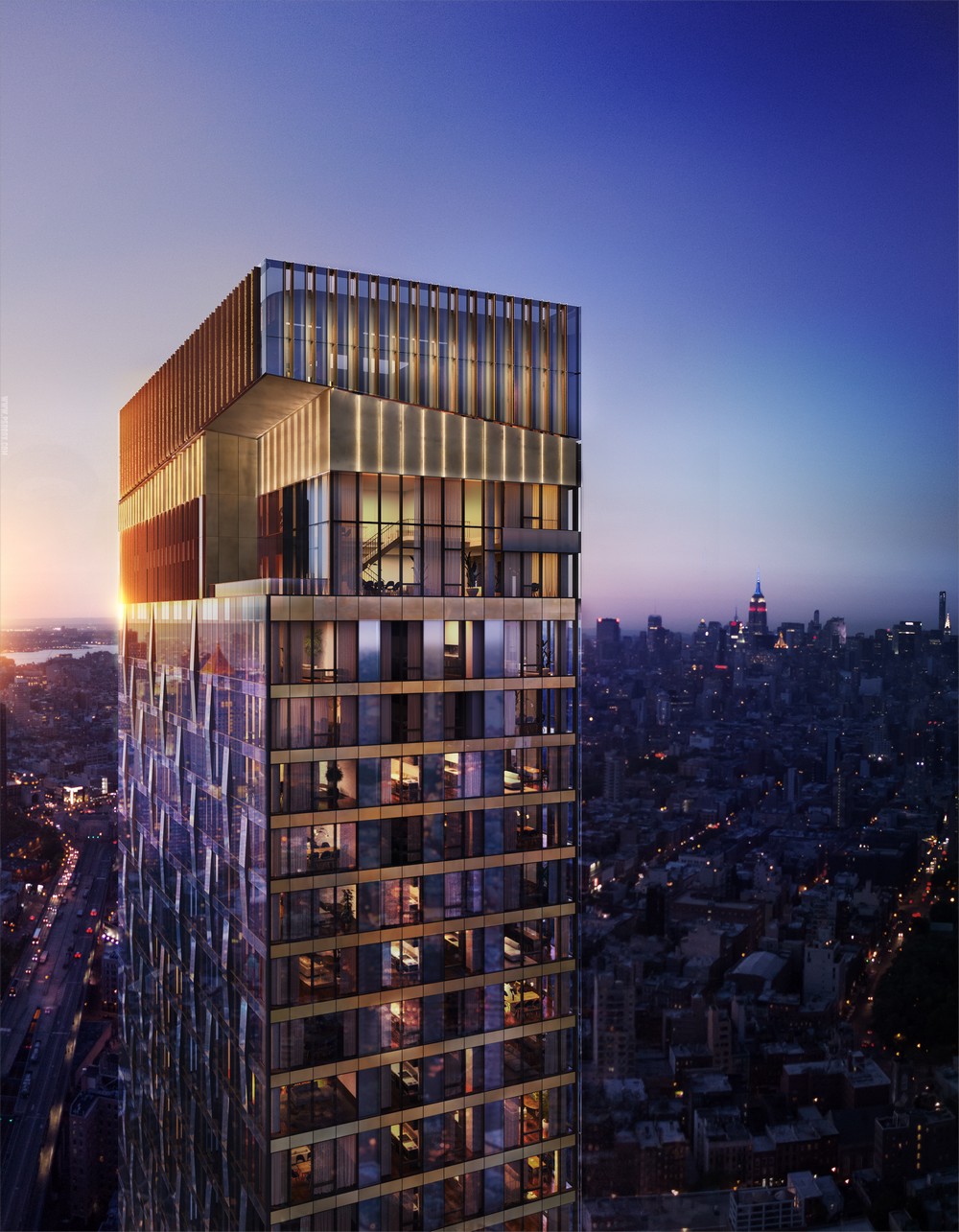 One Manhattan Square New York City Skyscape Collection building design