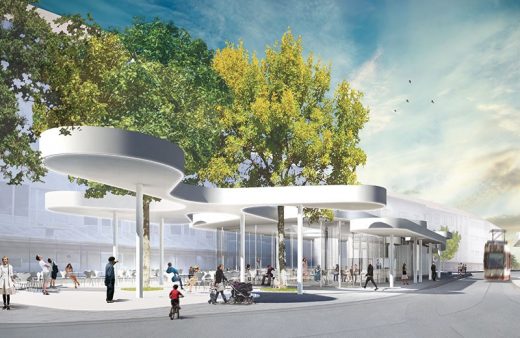 Pavillon am Ring, Freiburg building design by J Mayer H