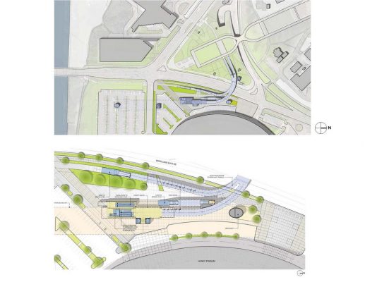 University of Washington Link Station for Sound Transit building location plan