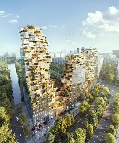 Valley Towers by MVRDV at Amsterdam CBD Zuidas