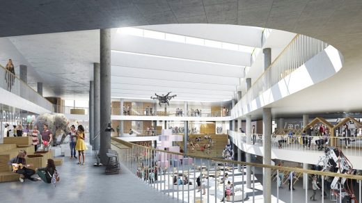 VIA University College, Campus Horsens building interior