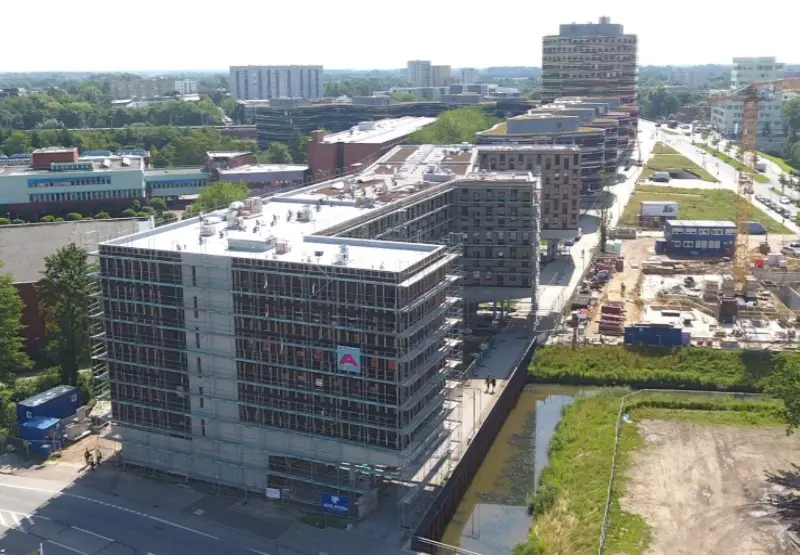 Woodie Hamburg timber building in Germany | www.e-architect.com