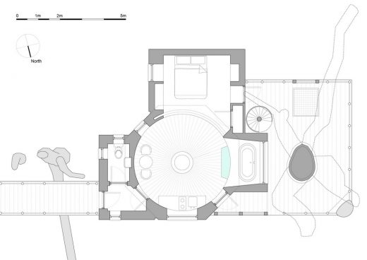 plan of Woodsman’s Treehouse West Dorset