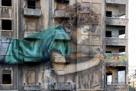 Bachoura Building Art in Beirut