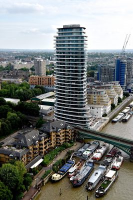 Lombard Wharf tower in Southwest London