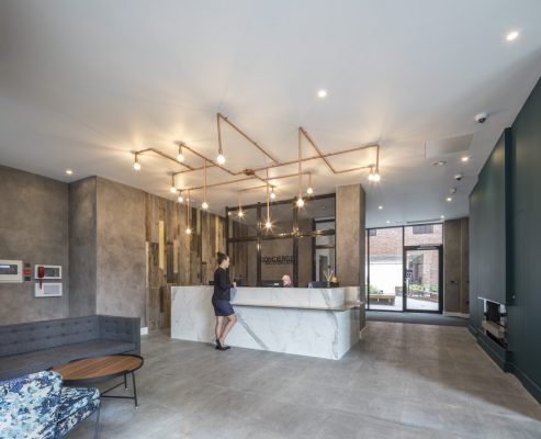 Dalston Lane timber housing interior