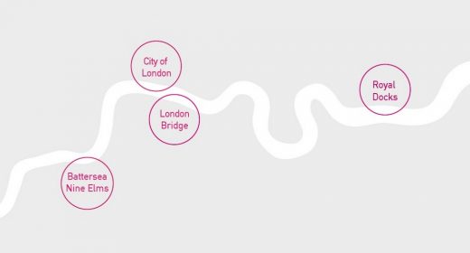 London Festival of Architecture 2018 four zones