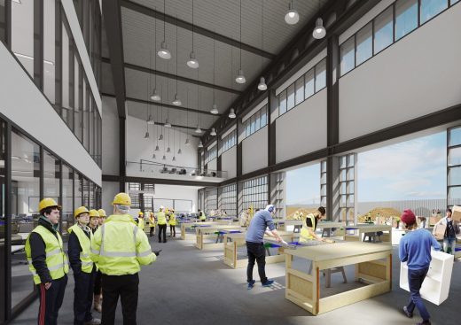 Place & Making Institute Thamesmead building by Keppie Design